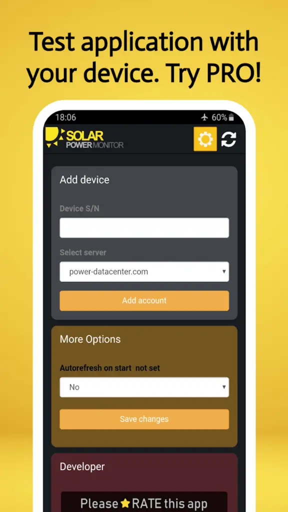 Solar Power Monitor App